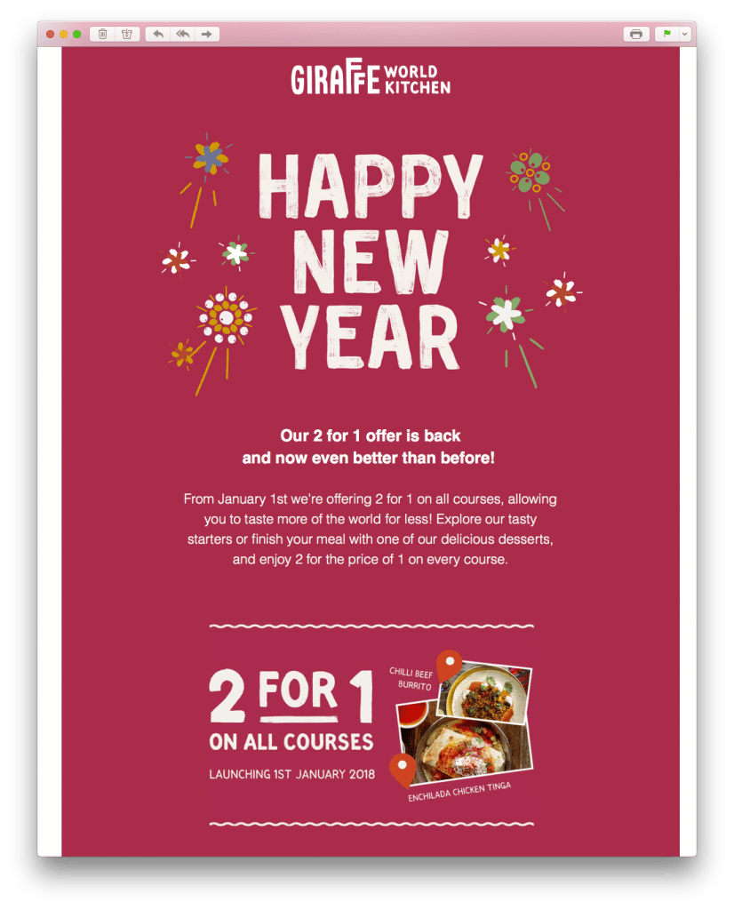 Emails in New Year season